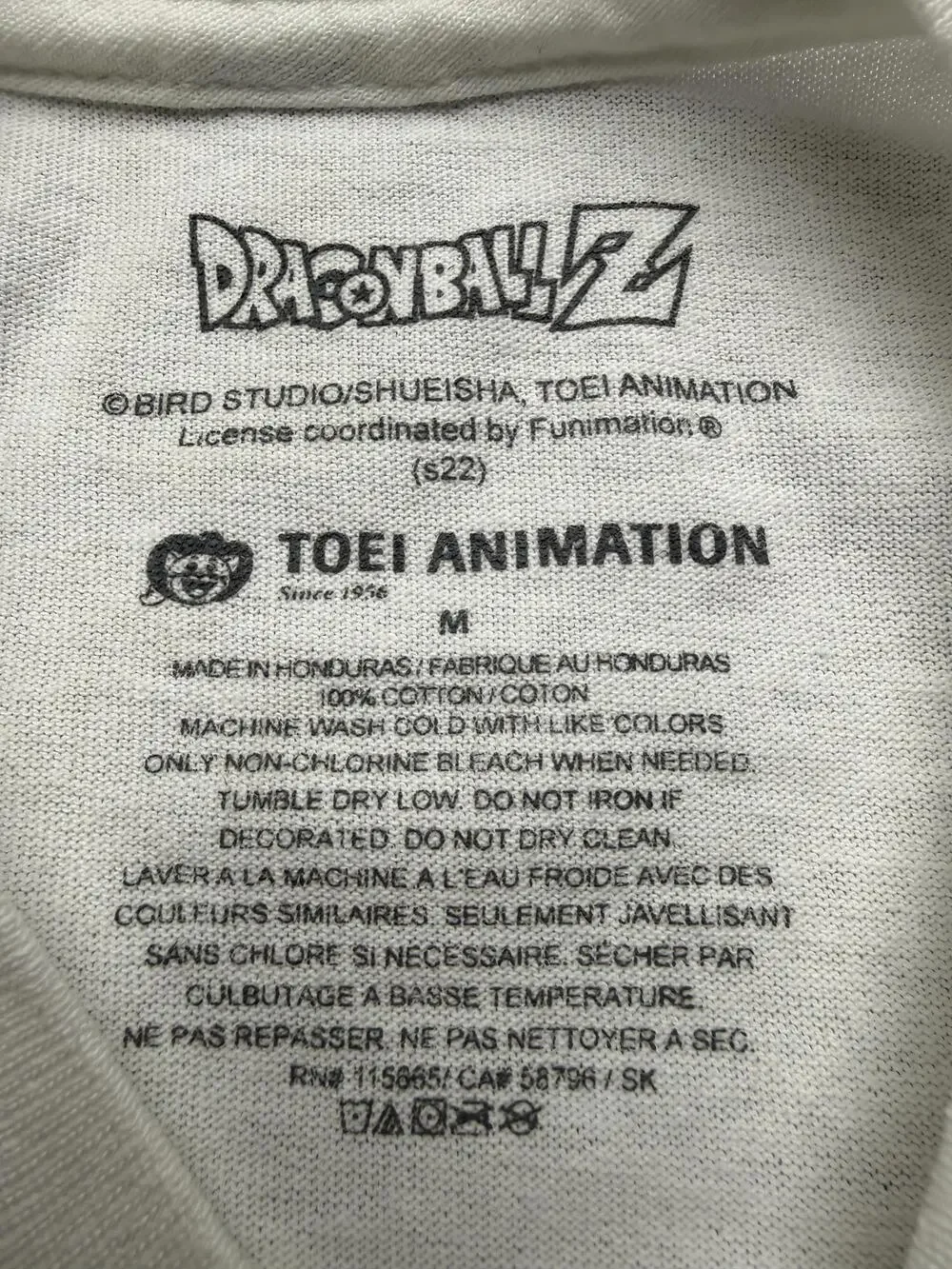 Dragon Ball Z Shirt Mens Medium White Goku Piccolo Graphic Tee Anime Tagless